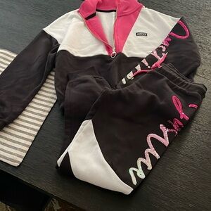 Girls Justice sweatpant outfit size 10 - 2 piece